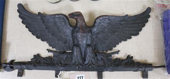 An American Federal cast bronze eagle